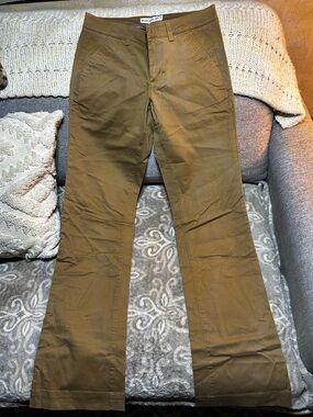 Vintage Cielo Olive/Tan - Straight Leg pants 97% cotton sz 7/28